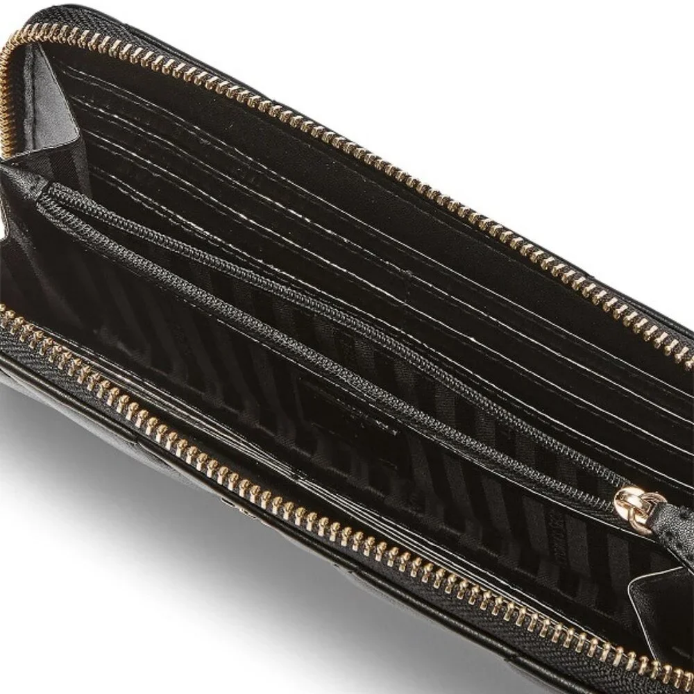 VICTORIA'S SECRET Black Large Signature Full Length Zip Around Wallet**NEW! - Picture 3 of 3